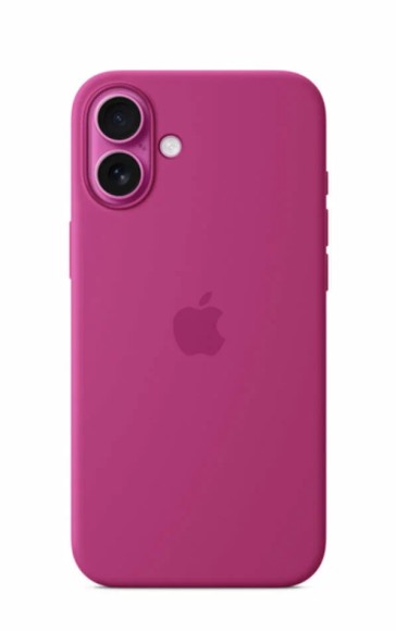 Чехол-накладка для iPhone 16 Silicone Case MagSafe фуксия