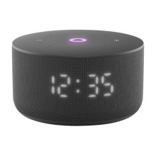 Умная колонка Яндекс Новая Станция Мини 3 (с часами) с Алисой YaGPT YNDX-00027BLK (черный)