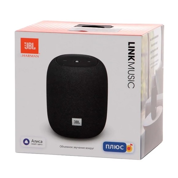 Умная колонка JBL Link Music с Алисой (черный) Умная колонка JBL Link Music с Алисой (черный)