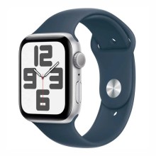 Умные часы Apple Watch SE 2023 Gen 2 GPS 44мм/M/L MREE3 корпус из  алюм цвета серебристый ,Sport Band браслет (Серебристый, Синий)