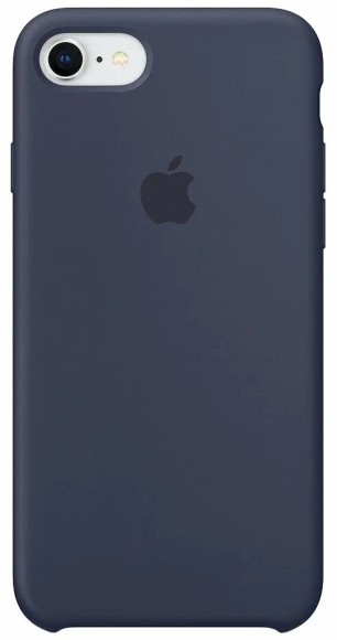 Чехол-накладка для iPhone 7/8/SE Silicone Case темно-синий