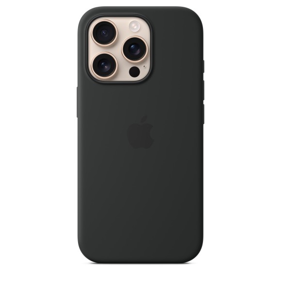 Чехол-накладка для iPhone 16 Pro Silicone Case MagSafe черный Чехол-накладка для iPhone 16 Pro Silicone Case MagSafe черный