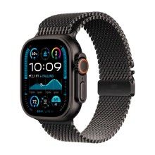 Умные часы  Apple Watch Ultra 2 2024 MX5V3 49mm/L BlackTitanium Case Milanese Black Loop (Black Titanium, Black)
