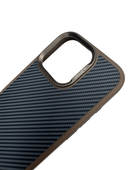 Чехол-накладка для iPhone 16 Pro NY-111 Carbon Magsafe Brown Чехол-накладка для iPhone 16 Pro NY-111 Carbon Magsafe Brown