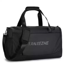 Сумка спортивная через плечо дорожная черная YG-023-1