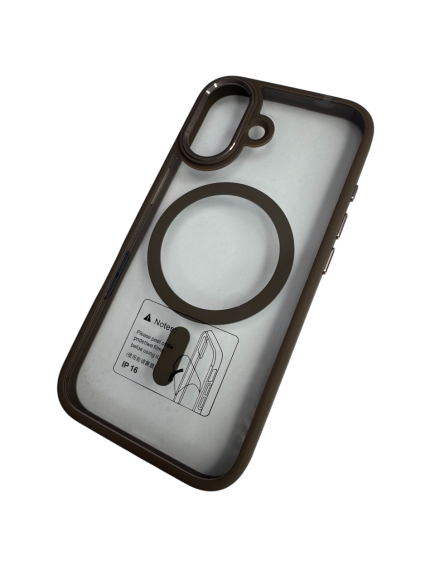 Чехол-накладка для iPhone 16 NY-114 Shield Magsafe Brwon Чехол-накладка для iPhone 16 NY-114 Shield Magsafe Brwon