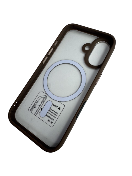 Чехол-накладка для iPhone 16 NY-114 Shield Magsafe Brwon Чехол-накладка для iPhone 16 NY-114 Shield Magsafe Brwon