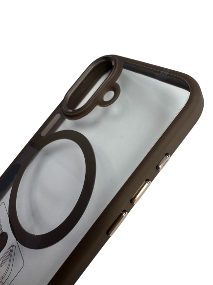 Чехол-накладка для iPhone 16 NY-114 Shield Magsafe Brwon Чехол-накладка для iPhone 16 NY-114 Shield Magsafe Brwon