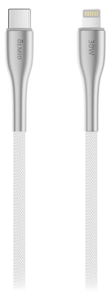Type-C Lightning OLMIO STYLE 1,2м 30W тканевая оплетка Type-C Lightning OLMIO STYLE 1,2м 30W тканевая оплетка