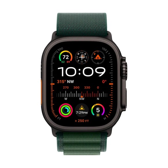 Умные часы   Apple Watch Ultra 2 MX4R3 49mm/L Black  Alpine Loop Dark Green  (Black Titanium, Dark Green) Умные часы   Apple Watch Ultra 2 MX4R3 49mm/L Black  Alpine Loop Dark Green  (Black Titanium, Dark Green)