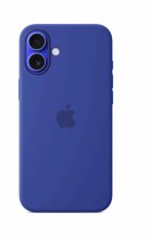 Чехол-накладка для iPhone 16 Plus Silicone Case MagSafe синий