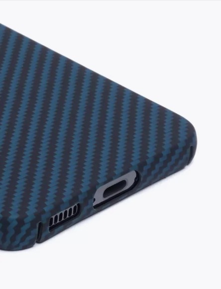 Чехол-накладка Samsung S24 Plus KZDOO KEIVLAR черно-синий