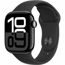 Умные часы Apple Watch Series 10 42mm/M/L MWWF3 Jet Black Aluminum Case with Black Sport Band (Jet Black, Black)