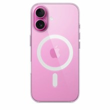 Чехол-накладка для iPhone 16 Clear Case MagSafe прозрачный