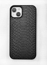 Чехол-накладка для iPhone 14 KEEPHONE под змею черный