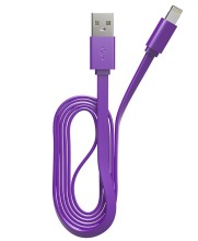 Lightning Maxvi MC-03F 2A 1м плоский фиолетовый