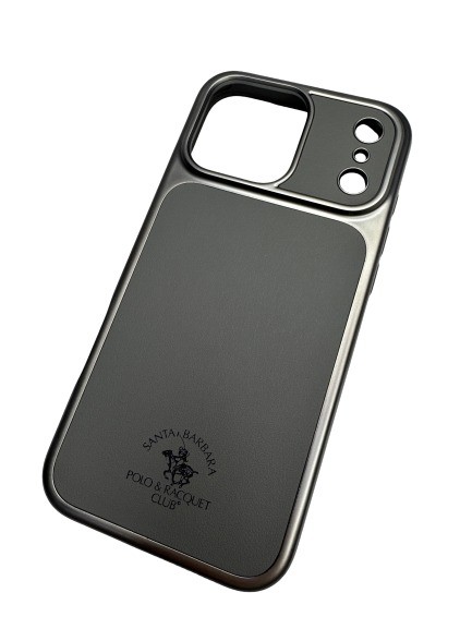 Чехол-накладка для iPhone 17 Pro Max Santa Barbara Magsafe Silver  Metal Winding