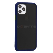Чехол-накладка для iPhone 11 Pro KeepHone пластик матовый с синим ободком