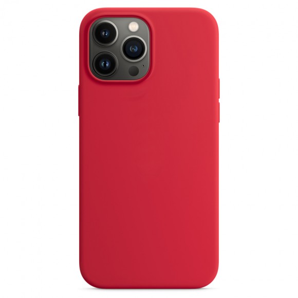Чехол-накладка для iPhone 13 Pro Max Silicone Case MagSafe красный