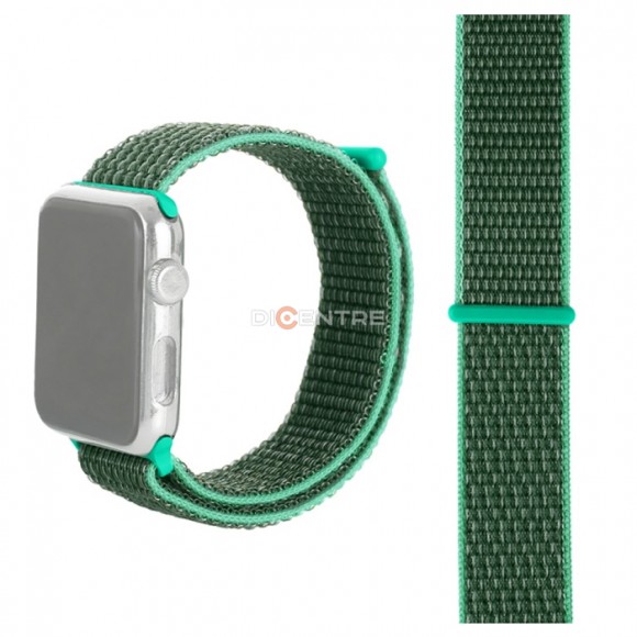 Ремешок для Apple Watch 42/44/45 мм нейлоновый зеленый