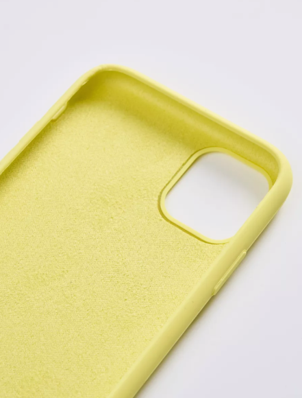 Чехол-накладка для iPhone 11 Pro Silicone Case светло-желтый