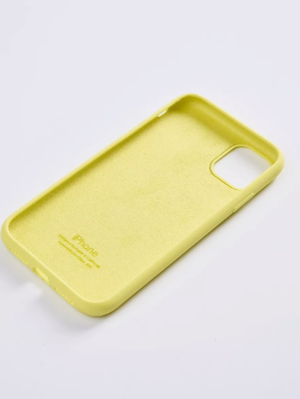 Чехол-накладка для iPhone 11 Pro Silicone Case светло-желтый