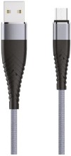 Type-C SOLID USB 2.0  2.1 А 1.2м усиленный цвет титановый