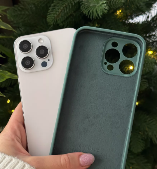 Чехол-накладка для iPhone 12/12 Pro Silicone Case хвойно-зеленый