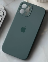 Чехол-накладка для iPhone 12/12 Pro Silicone Case хвойно-зеленый
