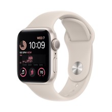 Умные часы Apple Watch Series SE Gen 2 MNL73 40 мм Aluminium Case, starlight Sport Band (Сияющая звезда, Сияющая звезда)