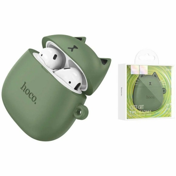 Наушники Hoco EW45 кошка зеленый