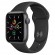 Часы Apple Watch SE GPS 40mm Aluminum Case with Sport Band (MKQ13RU/A) (темно-серый, Черный)