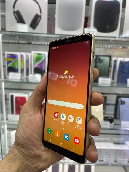 Samsung A730F/DS А8+ 32Gb (352022091541936) Б/У (Золотой)