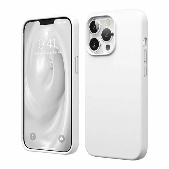 Чехол-накладка для iPhone 15 Pro Max Silicone Case белый