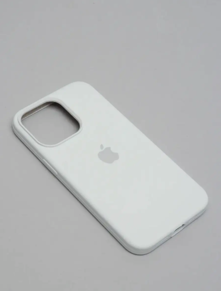 Чехол-накладка для iPhone 15 Pro Max Silicone Case белый Чехол-накладка для iPhone 15 Pro Max Silicone Case белый