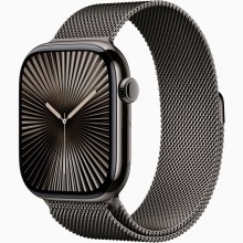Умные часы Apple Watch Series 10 46mm/M/L MWYW3 Case Slate Titanium with Slate Milanese Loop  (Slate, Slate)