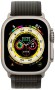 Умные часы Apple Watch Ultra MQFW3 49 мм/S/M корпус из титана, ремешок Trail Loop черного/серого цвета (черный-серый)