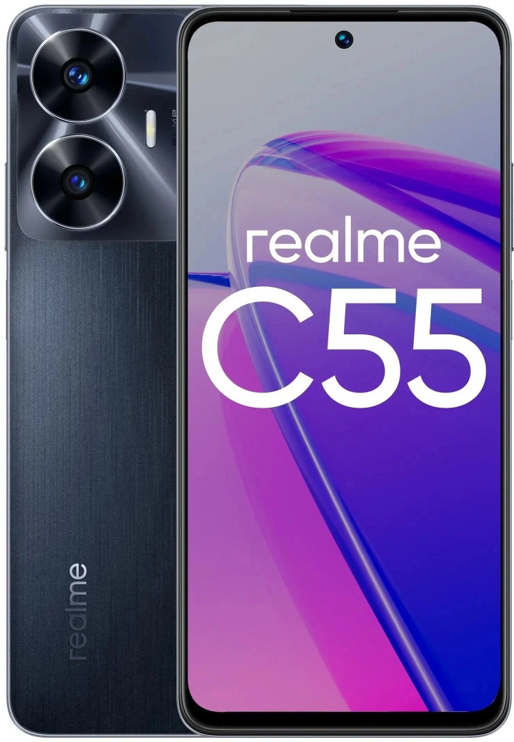 Смартфон realme C55 6/128 ГБ , Dual nano SIM (Черный) купить недорого, по  низкой цене в Краснодаре или Сочи | Интернет-магазин DiCENTRE