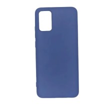 Чехол-накладка Samsung A04 Breaking с микрофиброй синий