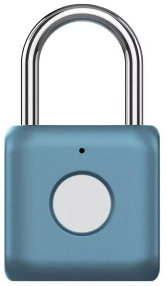 Умный навесной замок биометрический Xiaomi Uodi Smart Fingerprint Lock Padiock Blue