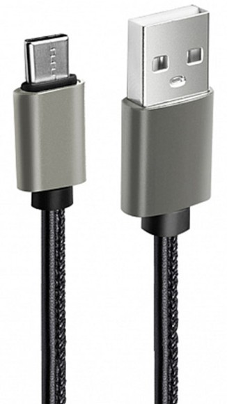 Type-C USB 2.0 OLMIO 2.1A 1,2м оплетка из кожи