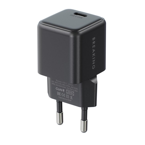 СЗУ Breaking P-11 3A 25W USB-C+кабель USB-C - USB-C черный СЗУ Breaking P-11 3A 25W USB-C+кабель USB-C - USB-C черный