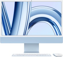 Моноблок Apple iMac 24 8/8/256Gb Blue (MQRC3) (Голубой)