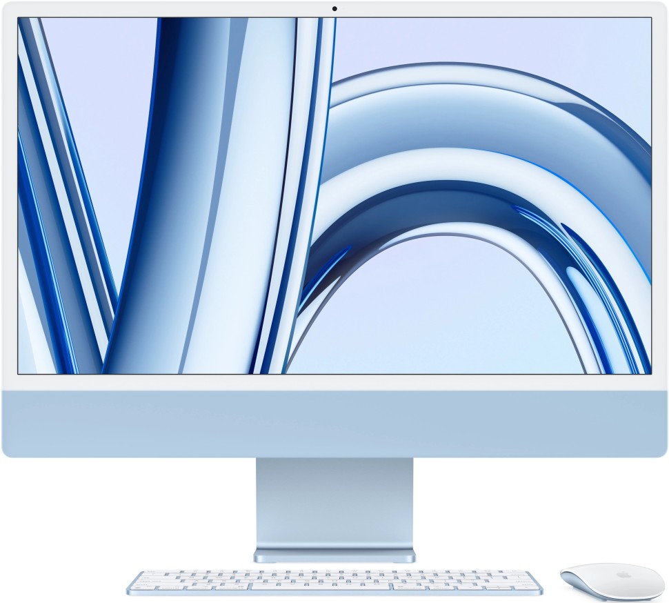 Моноблок Apple iMac 24 8/8/256Gb Голубой (MQRC3) купить недорого