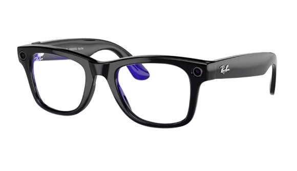 Солнцезащитные очки Ray-Ban Meta Wayfarer RW4006 601/7150 — Shiny Black G15 Green