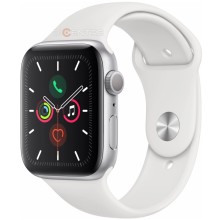 Часы Apple Watch Series 5 GPS 44mm Aluminum Case with Sport Band MWVD2 (серебристый, Белый )