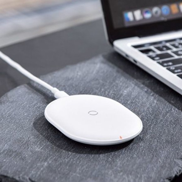 Беспроводное зарядное устройство Baseus Cobble Wireless Charger Белый (WXYS-02) Беспроводное зарядное устройство Baseus Cobble Wireless Charger Белый (WXYS-02)