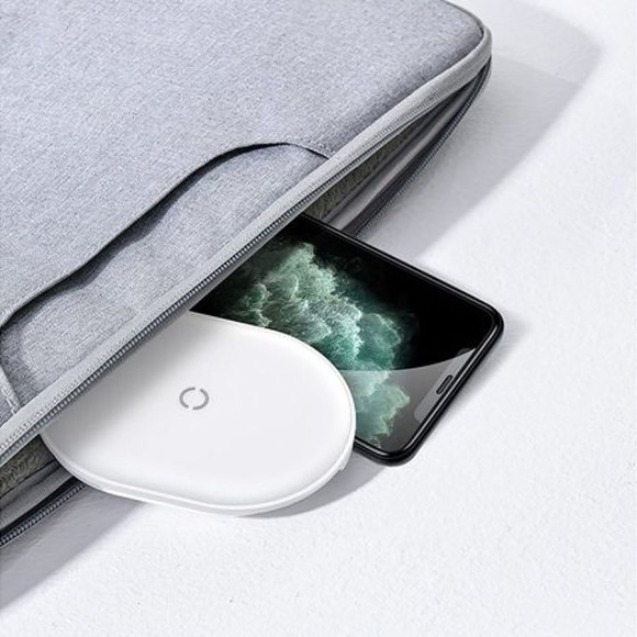 Беспроводное зарядное устройство Baseus Cobble Wireless Charger Белый (WXYS-02) Беспроводное зарядное устройство Baseus Cobble Wireless Charger Белый (WXYS-02)