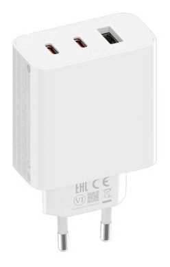 Зарядное устройство Xiaomi 67W GaN Charger 2C1A + кабель Type-C-Type-C белый