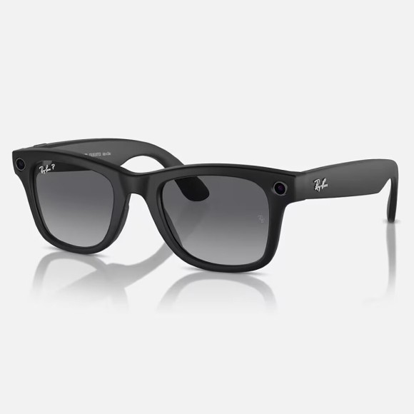 Солнцезащитные очки Ray-Ban Meta Wayfarer RW4006 601S1M50 — Matte Black Transitions Graphite Green